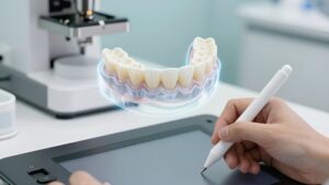 Процесс моделирования виниров в Exocad с помощью графического планшета для новичков
